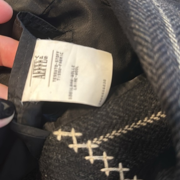 Moschino Cheap Chic Mean's Gray Black Wool Blazer - Picture 13 of 14